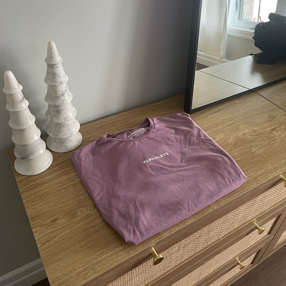 XS Alphalete Crop Longsleeve in Mauve - Picture 1 of 5
